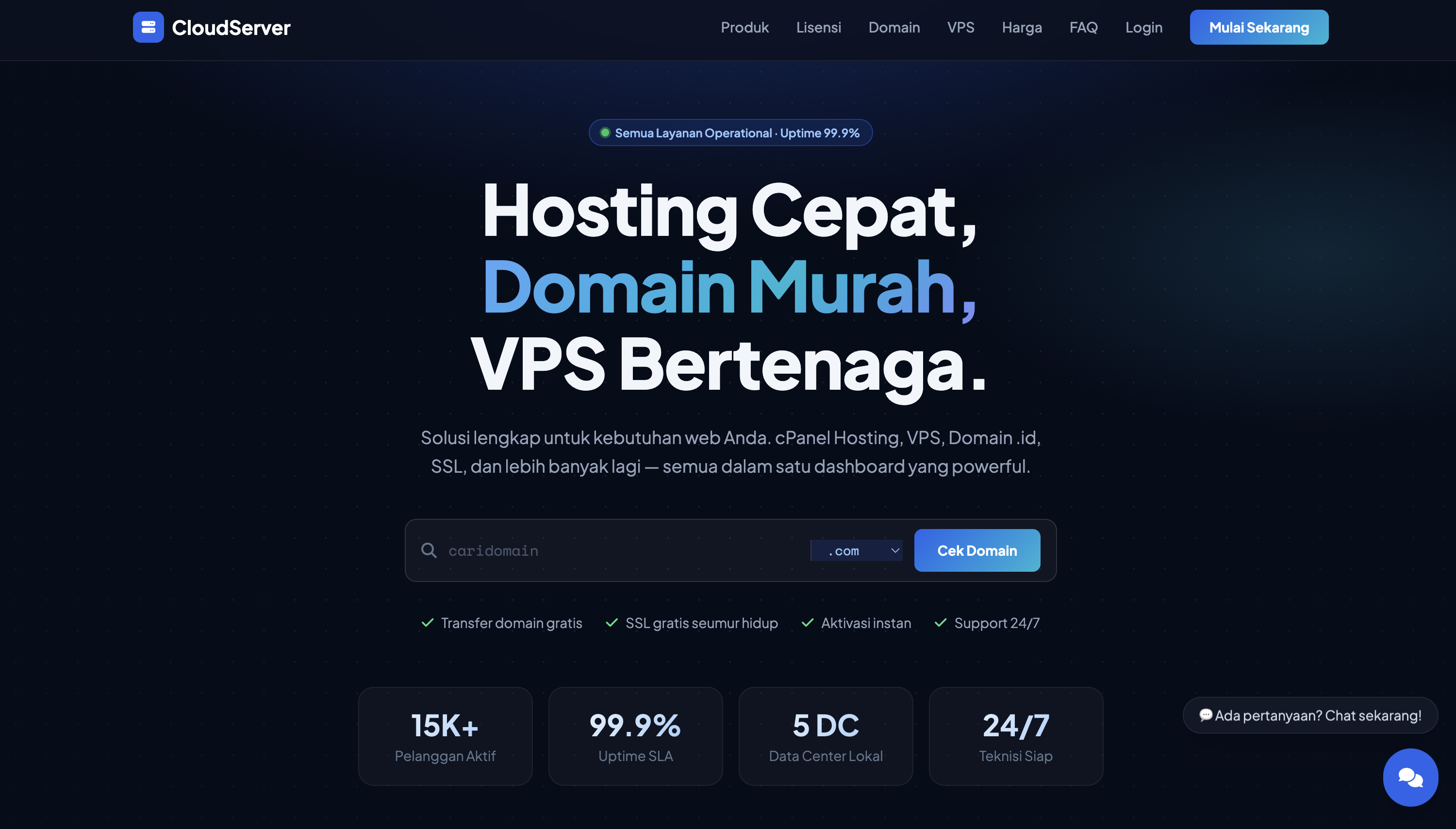 CloudServer - Cloud Hosting & VPS Service Platform